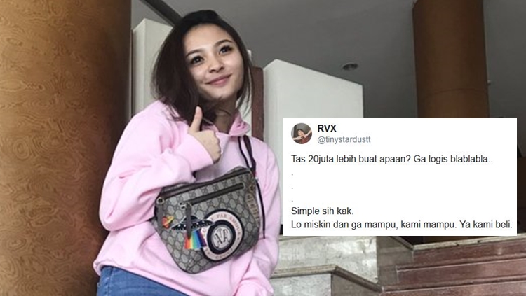 Mampu Beli Tas 20 Juta dan Bilang yang Nyinyir Itu Miskin, Revina Mantan Young Lex Panen Kritikan