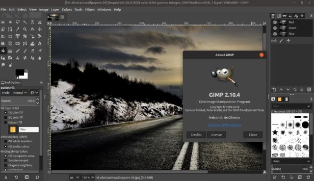 GIMP Foto Editor