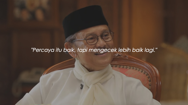 Kutipan Inspiratif dari B.J. Habibie Biar Para Millennial Makin Semangat Berkarya untuk Negeri