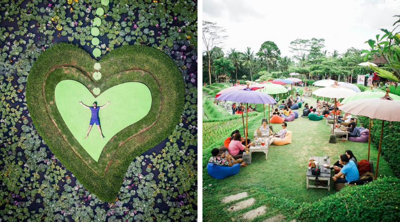 Green Kubu Bali, Cafe di Tengah Sawah yang Hits di Ubud Bali. Cakep Banget Sih Nongkrong di Sini!