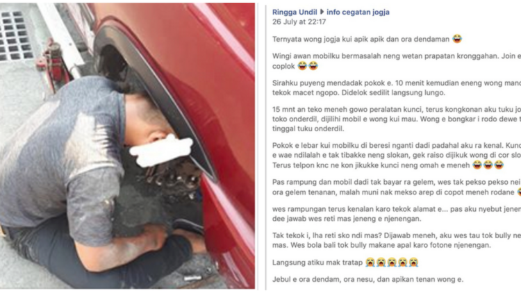 ‘Warga Jogja Memang Murah Hati’, Ujar Kawan Kita yang Ditolong oleh Korban Bully-nya Sendiri ini<amp-img src=