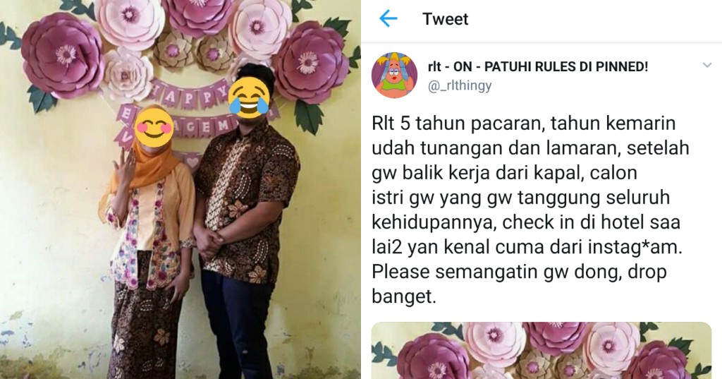 Sepulang Berlayar, Cowok ini Pergoki Calon Istri Check In sama Orang Lain. Selingkuh Tak Kenal Gender, Yha!