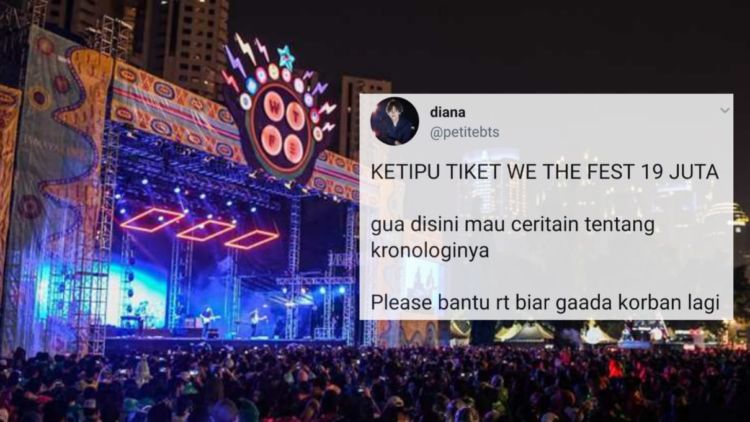 Tertipu Tiket We The Fest, Penonton Ini Ngamuk Karena Rugi 19 Juta. Pelaku Terancam Masuk Penjara