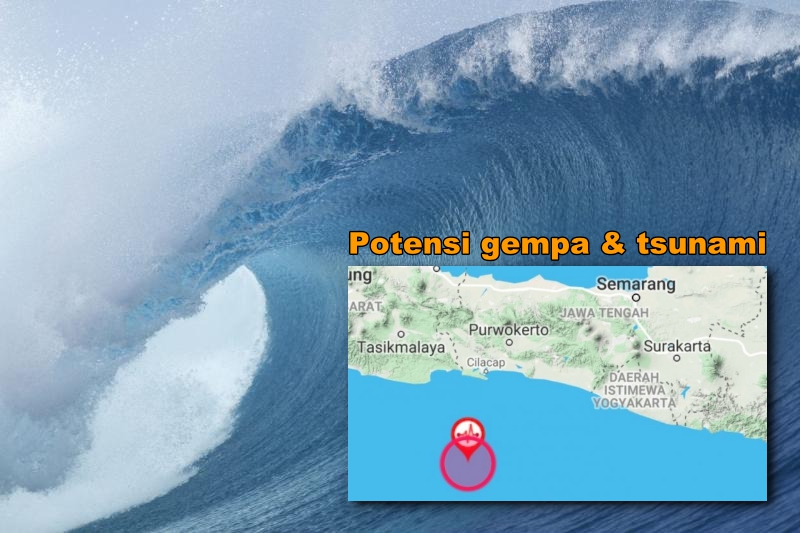 Katanya, Pantai Selatan Jawa Akan Dilanda Gempa 8,8 SR & Tsunami Setinggi 20 Meter. Yuk, Mulai Waspada!