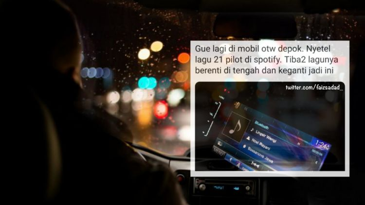 Serem sih Cerita Soal Playlist Mobil yang Auto-Ganti Jadi Lagu “Lingsir Wengi”. Tapi Ending-nya Kocak