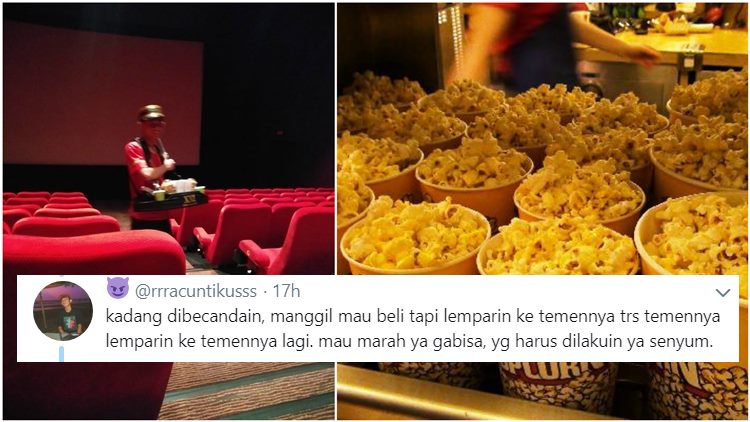 Sekelumit Isi Hati Abang Popcorn Bioskop. Kerja Memang Lebih Nikmat Kalau Ikhlas dan Apa Adanya~