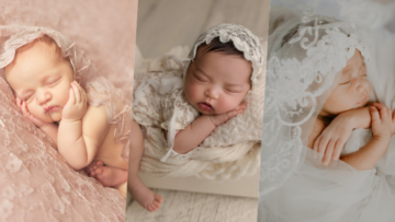 8 Ide Newborn Photoshoot dengan Pernak Pernik Renda Nuansa Pastel untuk Bayi Cewek. Gemasnya!