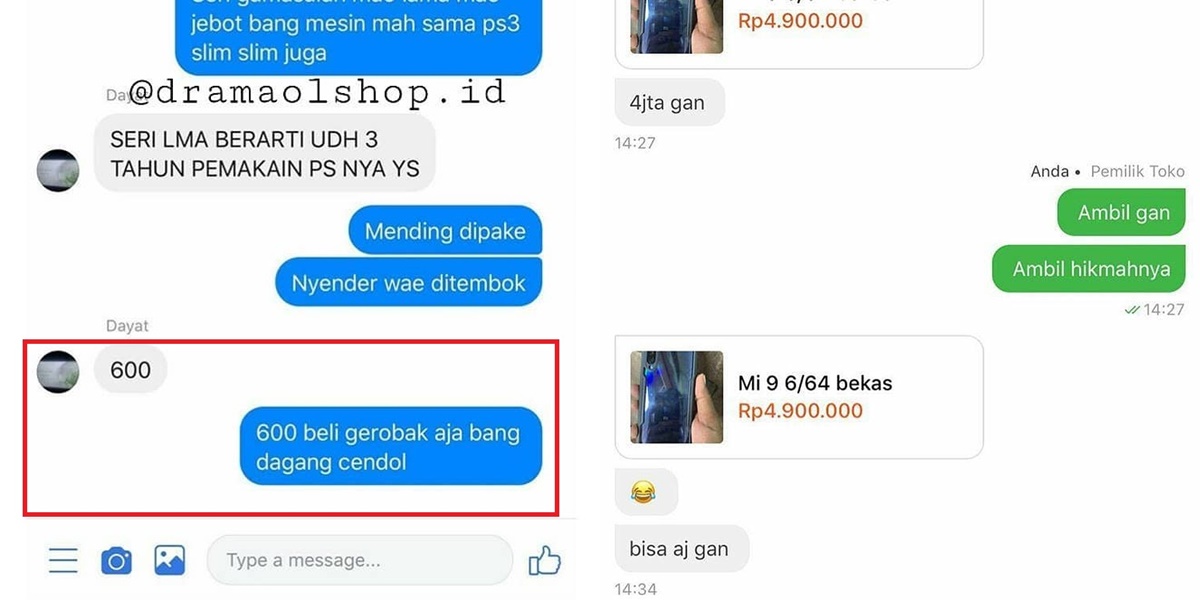 10 Sesi Tawar Menawar Kocak dalam Transaksi Olshop yang Bikin Geregetan. Jadi Penjual Mesti Sabar!