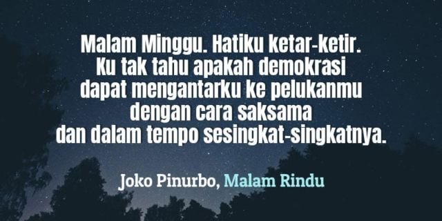 Sajak Joko Pinurbo