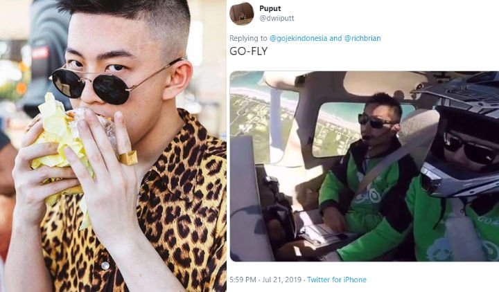 Totalitas! Rich Brian Ngidam Makanan Indonesia, Ojol Siap Antar sampai New York. No Problem~