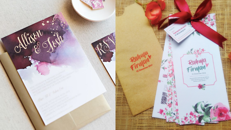 20+ Ide Watercolor Invitation yang Murmer Plus Cantik Memikat. Nggak Usah Mahal, Sayang Duitnya~