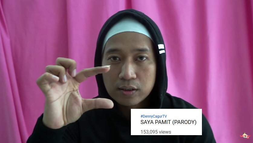 Baru Pamit 2 Hari Udah Balik Lagi, Denny Cagur Parodikan Vlog Ria Ricis yang Katanya Mau Vakum