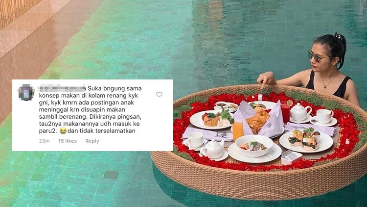 Pamer Sarapan di Kolam Renang, Prilly Latuconsina Bikin Khawatir Sekaligus Dikritik Warganet