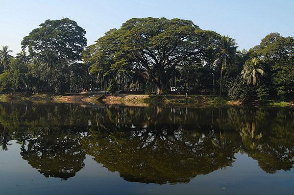 Suasana Taman dan Danau di Taman Ramna 