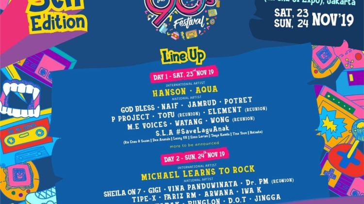 The 90’s Festival Umumkan Line Up Fase Kedua. Banyak Kejutan yang Menantimu di Sana!