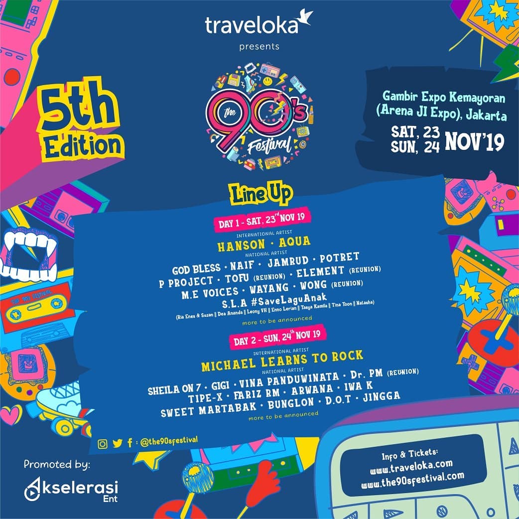 The 90’s Festival Umumkan Line Up Fase Kedua. Banyak Kejutan yang Menantimu di Sana!