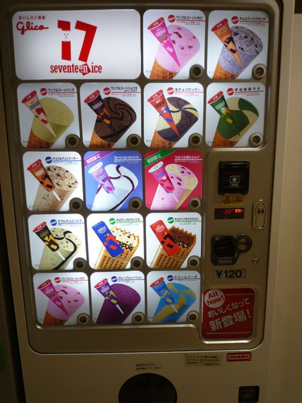 produk ice cream glico di vending machine