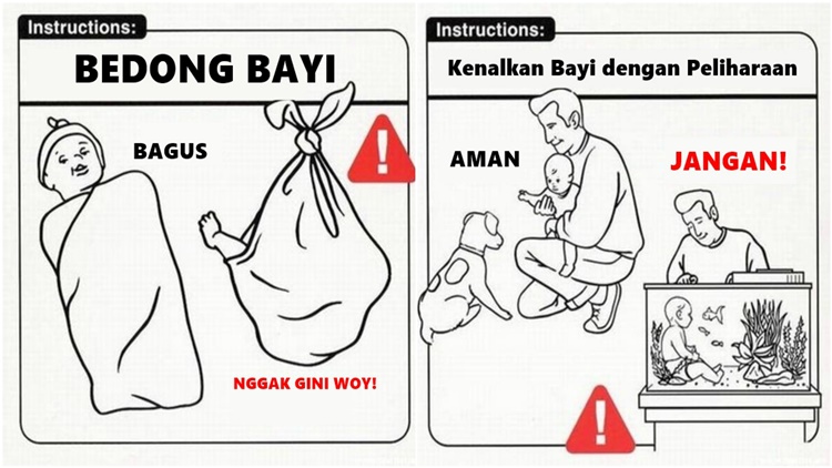 15 Kumpulan Petunjuk Ngawur bin Ngaco Tentang Parenting. Bener sih, Tapi Nggak Gini juga, Bos!