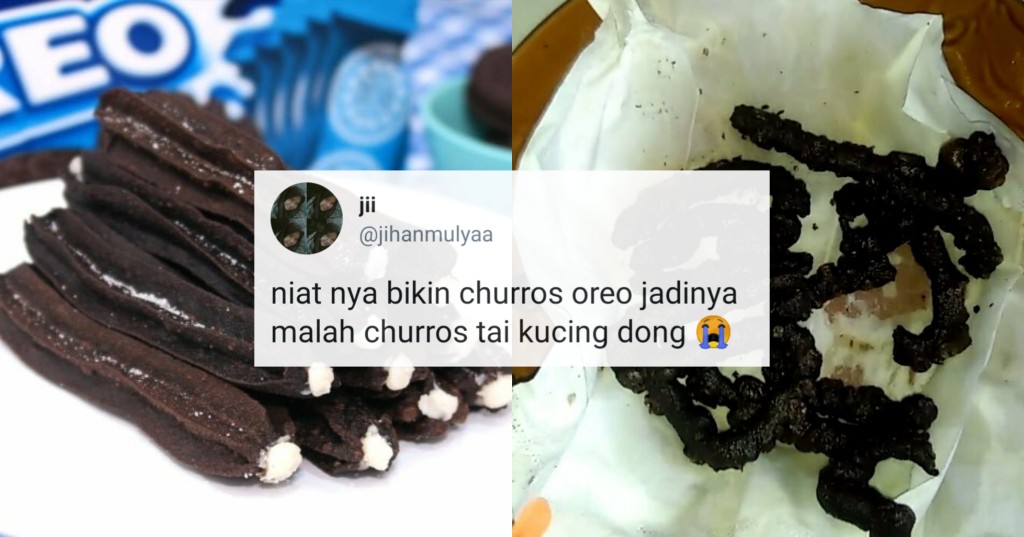 Keapesan Kocak Warganet, Mau Eksperimen Kue Oreo Malah Jadi Kayak Poop Kucing. Masak itu Susah, kan?