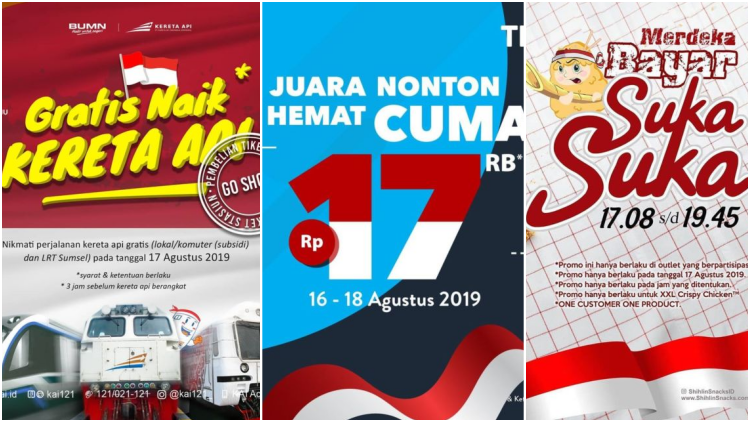 Kumpulan Diskon 17 Agustus yang Nggak Cuma Makanan Enak, Kesenangan Lain Juga! Awas Kalap~