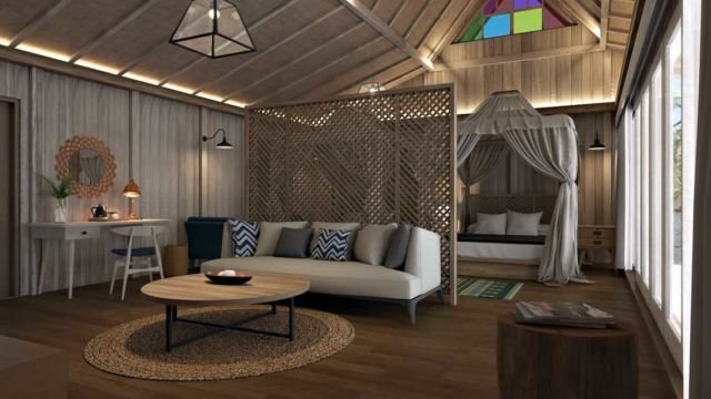 Desain karpet berbentuk lingkaran, project The Gili Resort oleh Erwin Kusuma