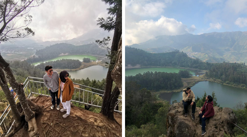 Batu Pandang Ratapan Angin di Dieng, Spot Instagramable dengan Pemandangan Telaga Warna!