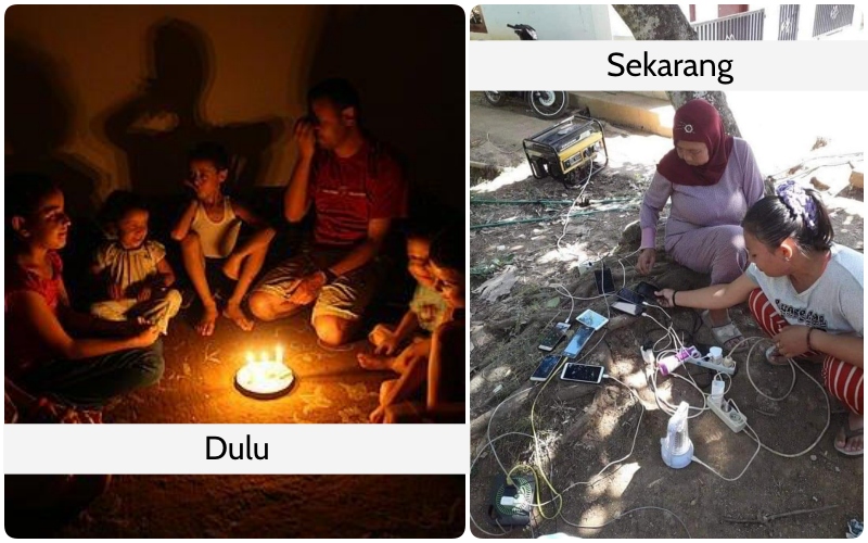 7 Perbedaan Gaya ‘Mati Kutu’ Saat Mati Listrik Zaman Dulu VS Now. Lebih Seru yang Mana Nih?