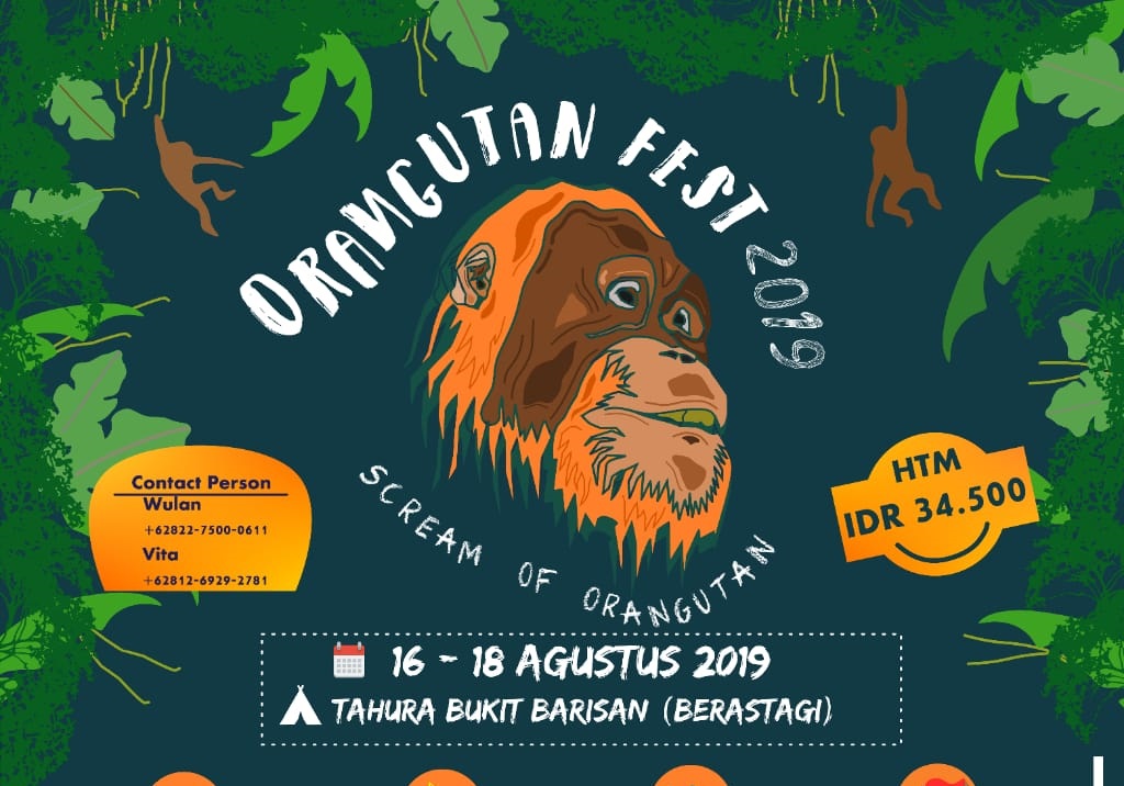 Mengangkat Tema “Scream of Orangutan”, Orangutan Festival 2019 Siap Digelar. Yuk Ikutan!