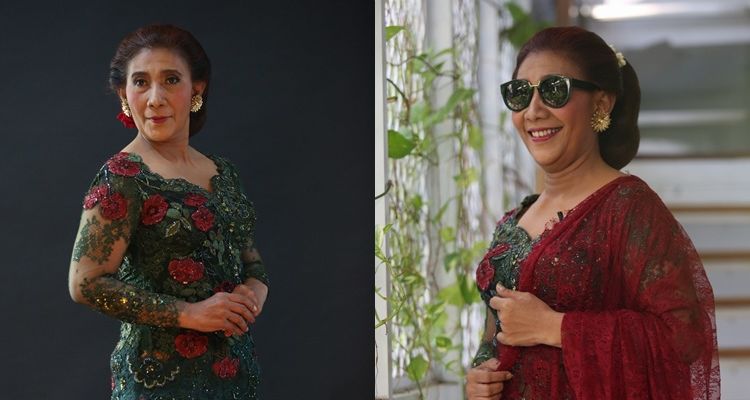 ‘Crazy and Beautiful’, Tema Unik Kebaya Bu Susi Pudjiastuti. Kacamata Hitamnya Legend!