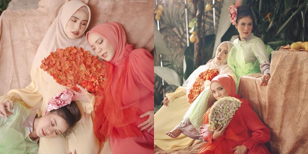 10 Inspirasi Maternity Photoshoot ala Syahnaz, Kartika Putri, dan Fitrop. Kompak Penuh Warna!