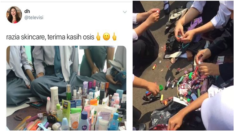 Ramai Anak Osis Razia Skincare di Sekolah, 9 Bentuk Protes ini Wakili Keheranan Warganet. Kocak!