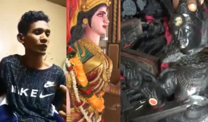 Anggap Berhala, Lelaki Asal Aceh ini Sengaja Rusak 15 Patung di Kuil Hindu di Malaysia