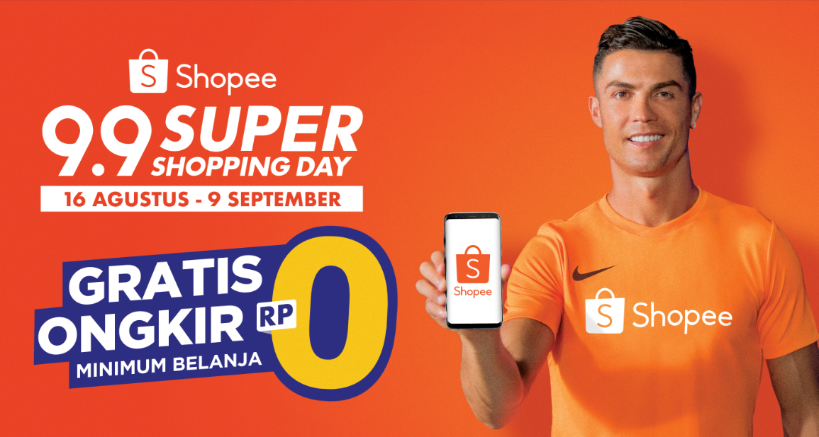 Cristiano Ronaldo Jadi Brand Ambassador Terbaru Shopee Menyambut Perayaan 9.9 Super Shopping Day