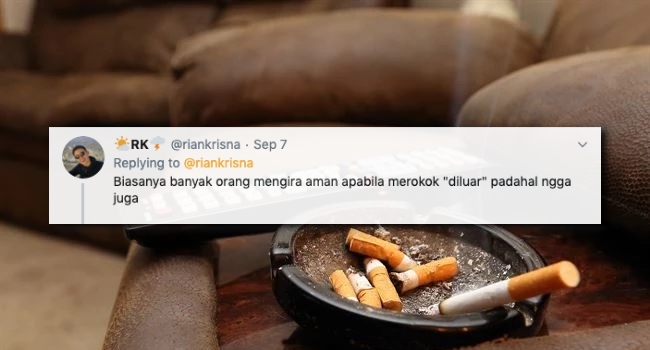 Bahaya Rokok Lebih dari Sekadar Menghirup Asapnya. Merokok di Luar pun Bukan Solusi Terbaiknya