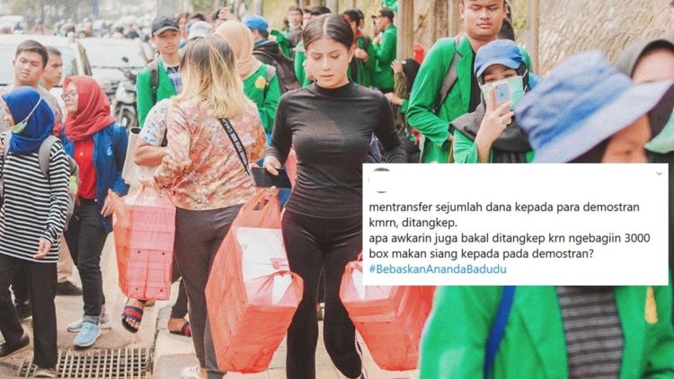 Takut Giliran Awkarin yang Ditangkap karena Bagi-bagi Nasi Kotak, Warganet Khawatir: Save Awkarin!