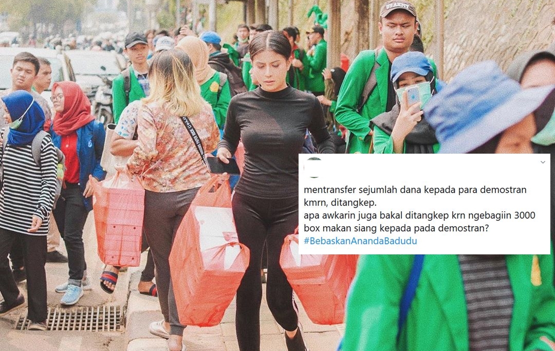 Takut Giliran Awkarin yang Ditangkap karena Bagi-bagi Nasi Kotak, Warganet Khawatir: Save Awkarin!