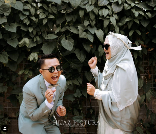 pengantin hijab mahkota