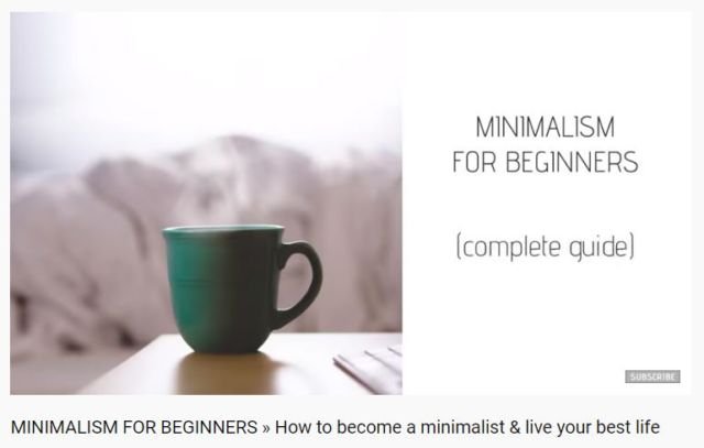 Minimalism For Begginers ></noscript> How to become a minimalist & live your best life”></p><p class=