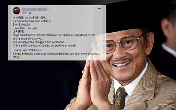 Bapak BJ Habibie Meninggal Dunia, Setelah Sebelumnya Pernah Dikabarkan Meninggal Sampai 6 Kali