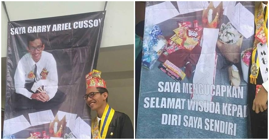 banner wisuda lucu