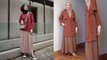 Kamu Berhijab? Ini Nih Trik Cantik Pakai Rok Plisket Buat Kuliah atau Ngantor