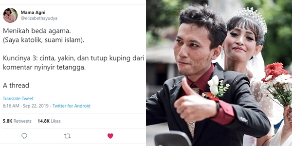 Pasangan Beda Agama Bagikan Kisah Perjuangannya Hingga Menikah. Walau Sulit Akhirnya Bisa Sah