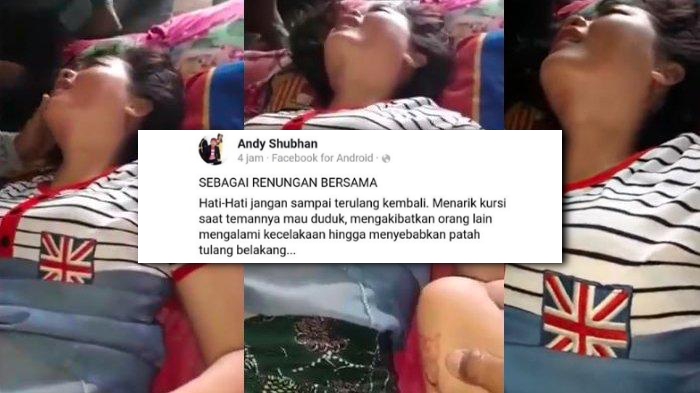 Bercanda Tarik Kursi Kembali Makan Korban. Siswi SMA Kabarnya Sampai Alami Patah Tulang Belakang