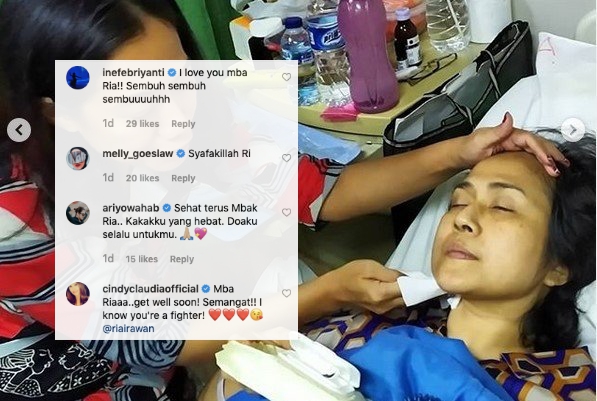 Kanker yang Sempat ‘Sembuh’ Dilaporkan Kambuh Lagi, Ria Irawan Banjir Doa & Pujian dari Sesama Artis