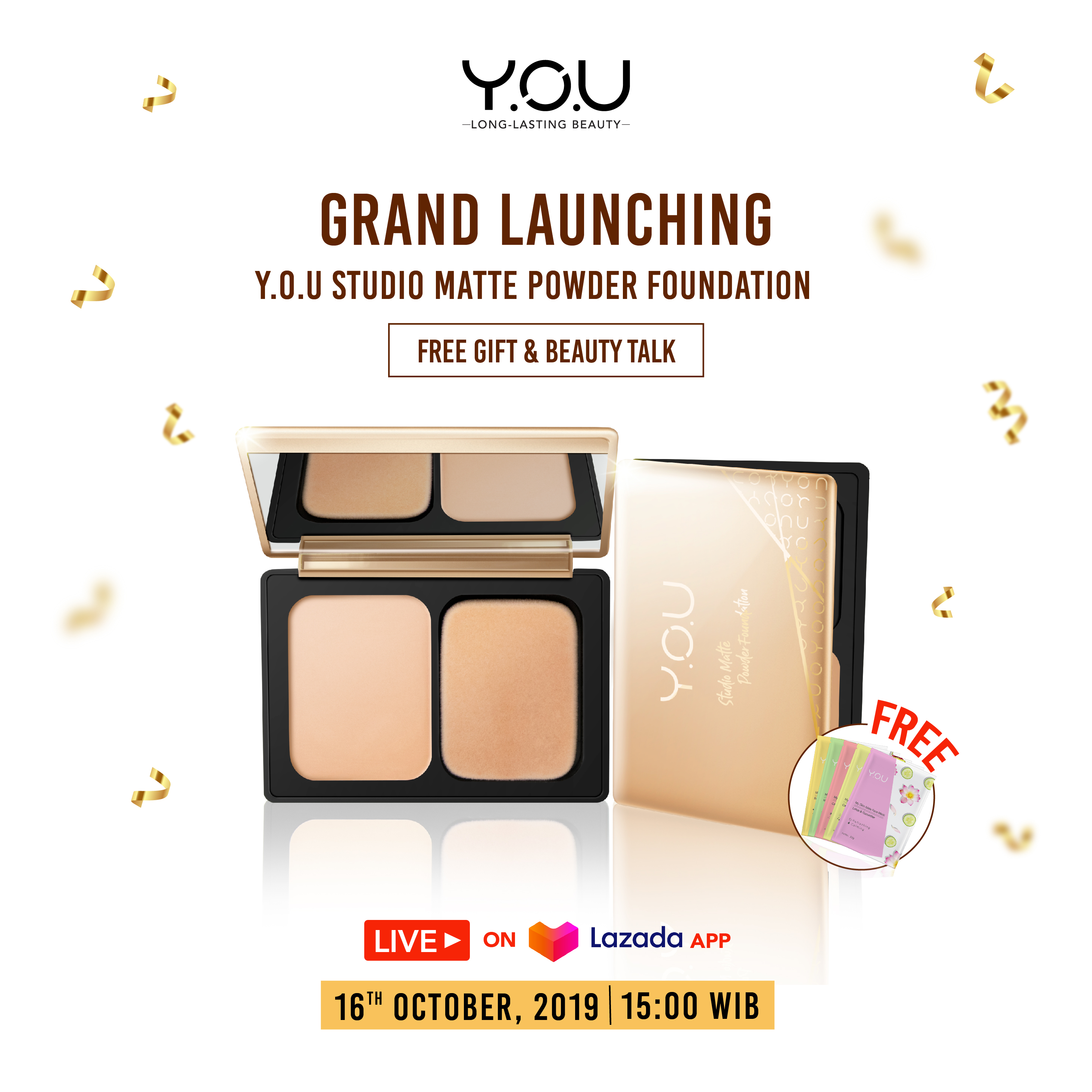 Beli Kosmetik Makin Gampang. Kini, Y.O.U Makeups Hadir di Lazada!