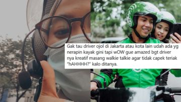 Ojol Pasang Mikrofon di Helm Penumpang Biar Nggak Teriak “Hah” Mulu Kalau Ngobrol. Cerdikiawan~