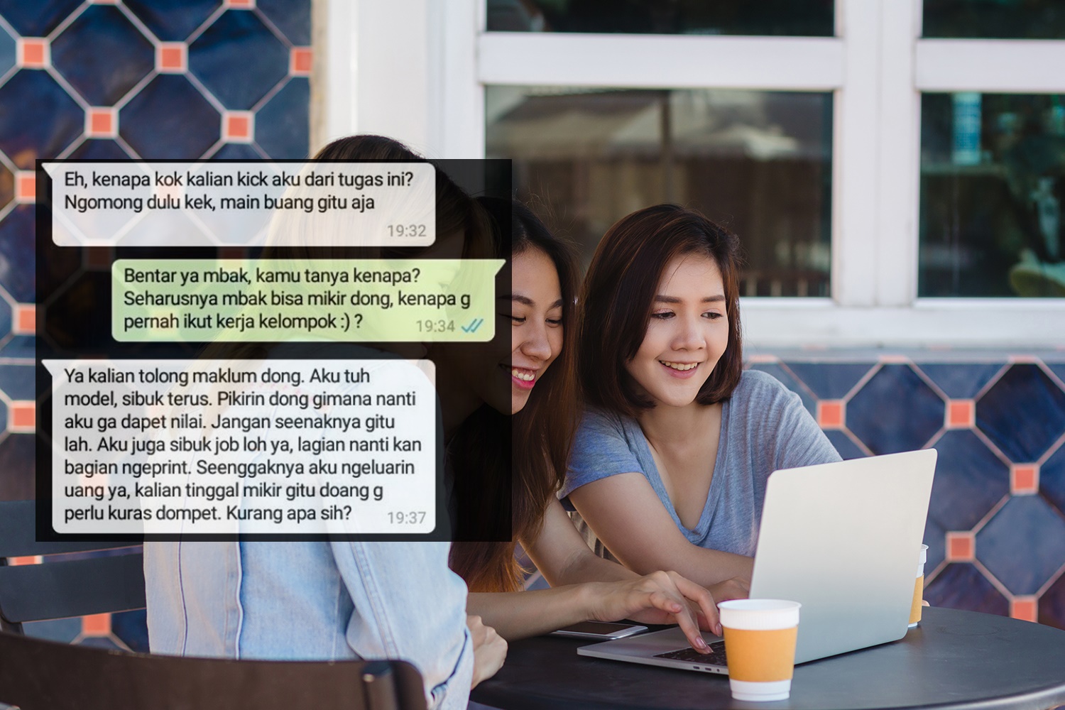 Dikeluarin dari Grup Tugas Kelompok, Cewek yang Ngaku Model ini Malah Ngatain Temennya Miskin