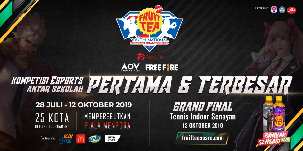 Diikuti 2.500-an Sekolah se-Indonesia, Grand Final Fruit Tea Youth National Esports Championship Resmi Digelar