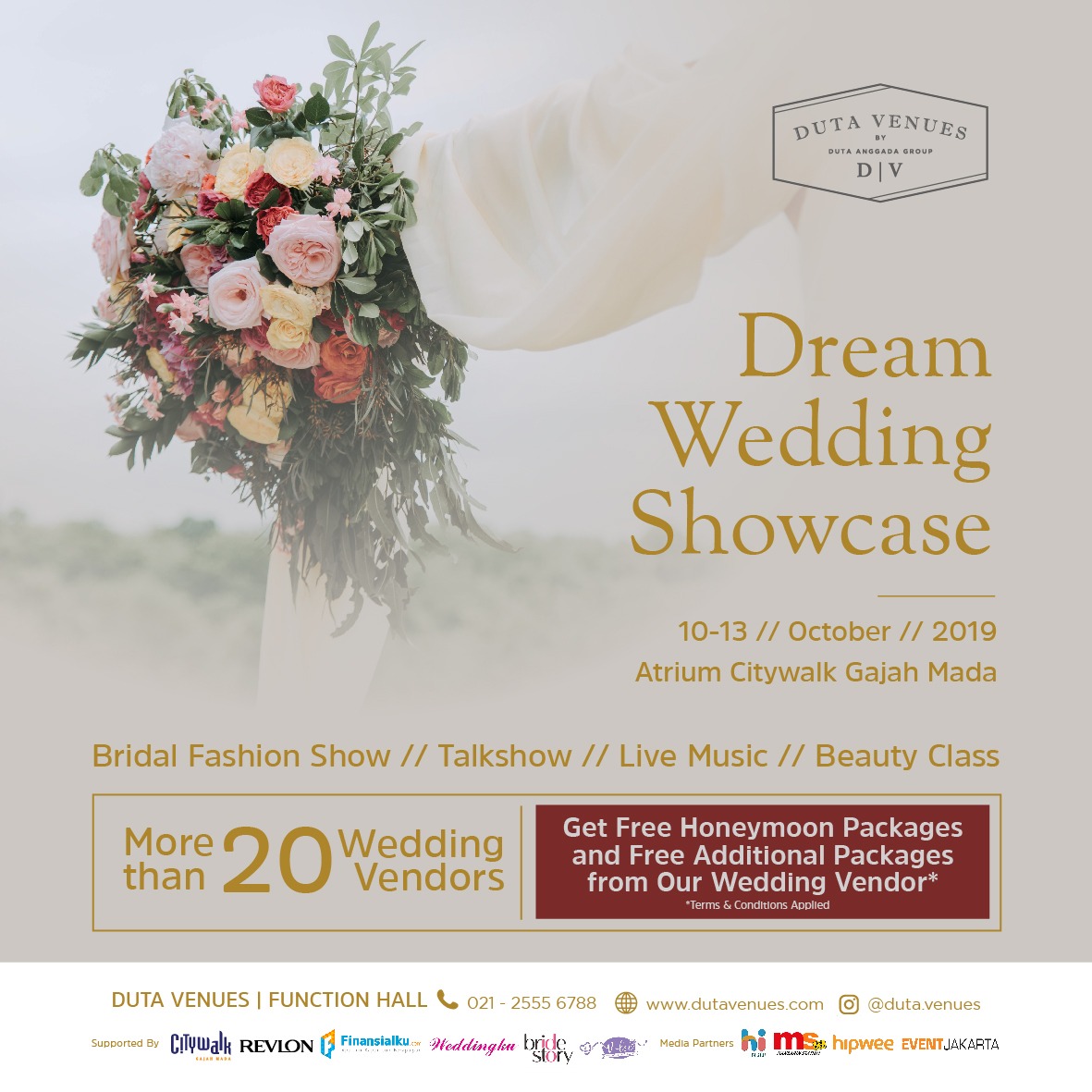 Dream Wedding Showcase Siap Dihelat. Dear Calon Pengantin, Mari Merapat!