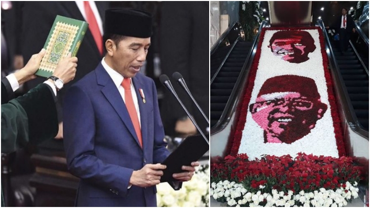 17 Potret Momen Pelantikan Jokowi & Ma’ruf Amin di Kompleks Parlemen Kemarin. Bikin Merinding!